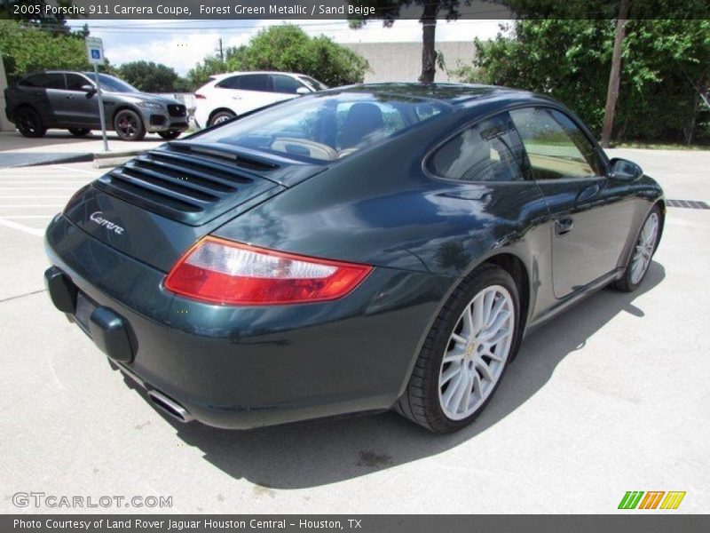 Forest Green Metallic / Sand Beige 2005 Porsche 911 Carrera Coupe