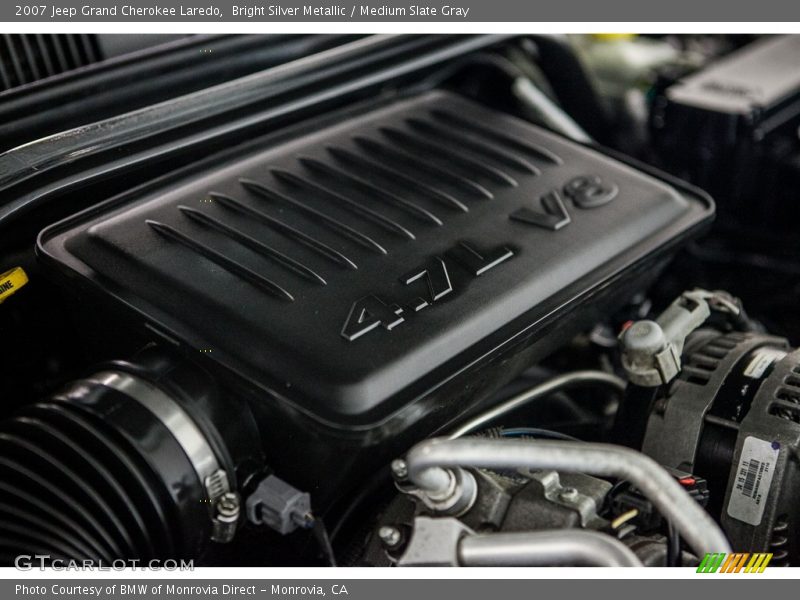 Bright Silver Metallic / Medium Slate Gray 2007 Jeep Grand Cherokee Laredo