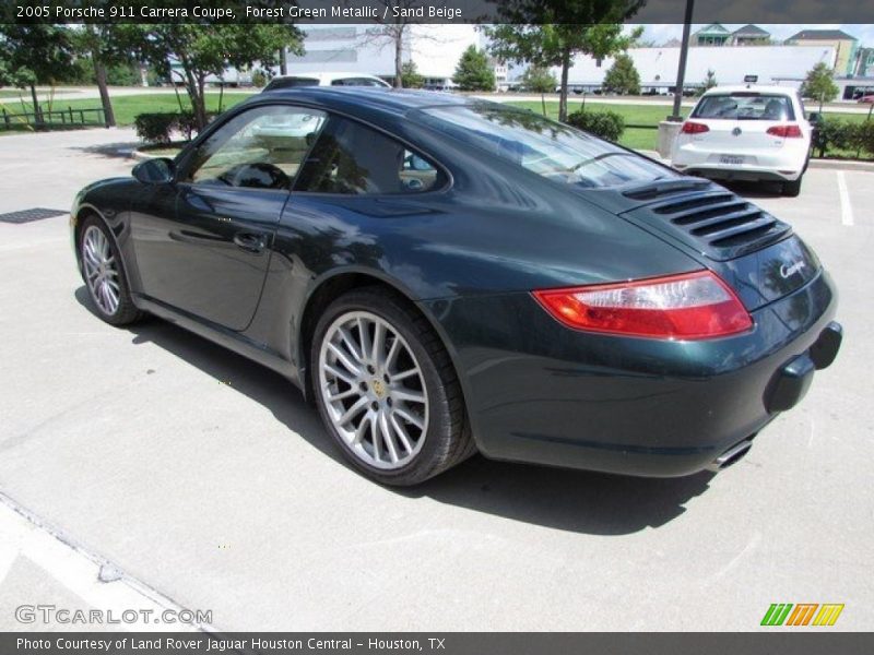 Forest Green Metallic / Sand Beige 2005 Porsche 911 Carrera Coupe