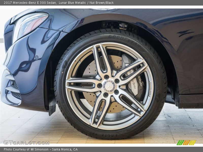 Lunar Blue Metallic / Nut Brown/Black 2017 Mercedes-Benz E 300 Sedan