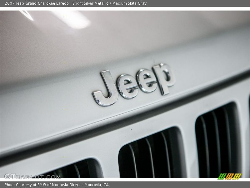 Bright Silver Metallic / Medium Slate Gray 2007 Jeep Grand Cherokee Laredo