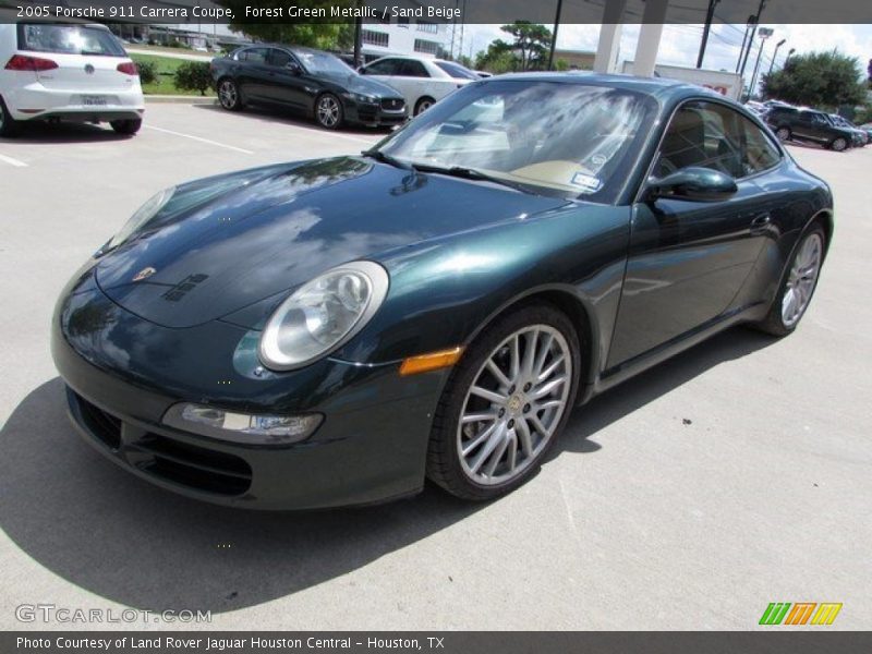 Forest Green Metallic / Sand Beige 2005 Porsche 911 Carrera Coupe