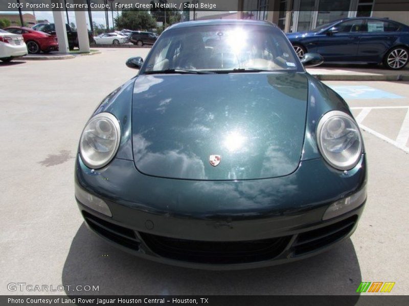 Forest Green Metallic / Sand Beige 2005 Porsche 911 Carrera Coupe