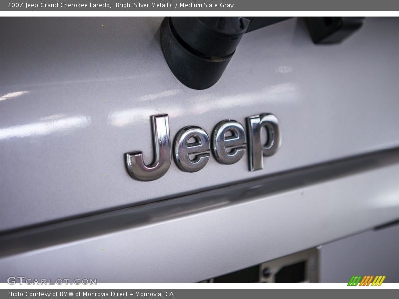 Bright Silver Metallic / Medium Slate Gray 2007 Jeep Grand Cherokee Laredo