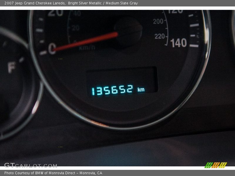 Bright Silver Metallic / Medium Slate Gray 2007 Jeep Grand Cherokee Laredo