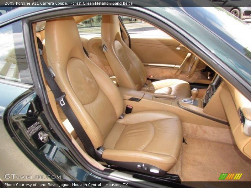 Forest Green Metallic / Sand Beige 2005 Porsche 911 Carrera Coupe
