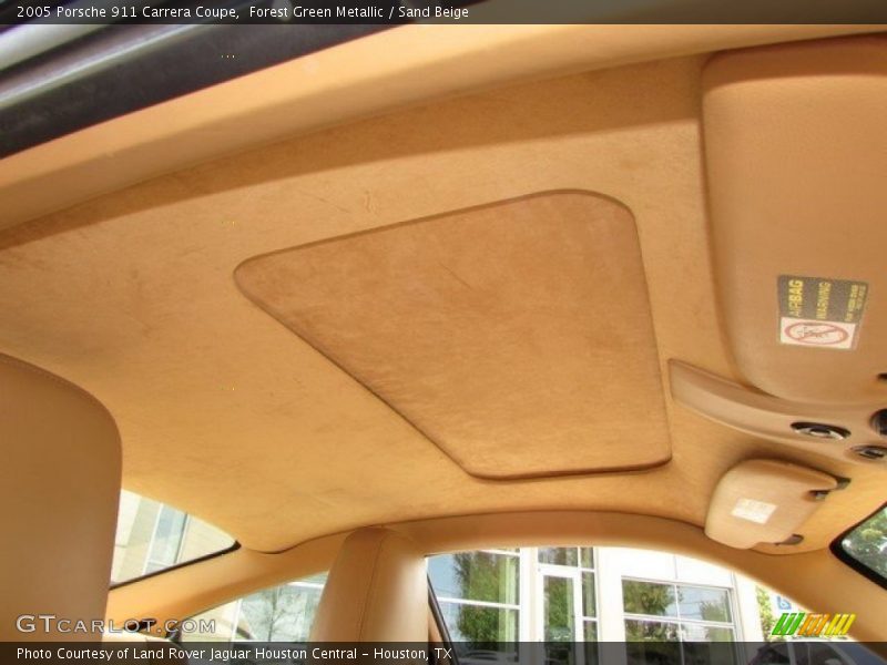 Forest Green Metallic / Sand Beige 2005 Porsche 911 Carrera Coupe