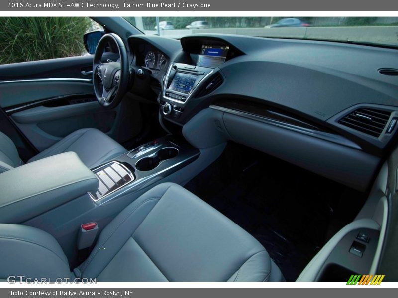 Fathom Blue Pearl / Graystone 2016 Acura MDX SH-AWD Technology