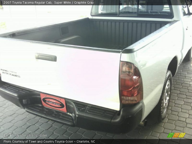 Super White / Graphite Gray 2007 Toyota Tacoma Regular Cab