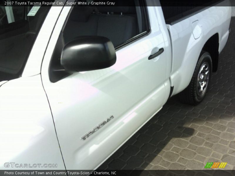 Super White / Graphite Gray 2007 Toyota Tacoma Regular Cab