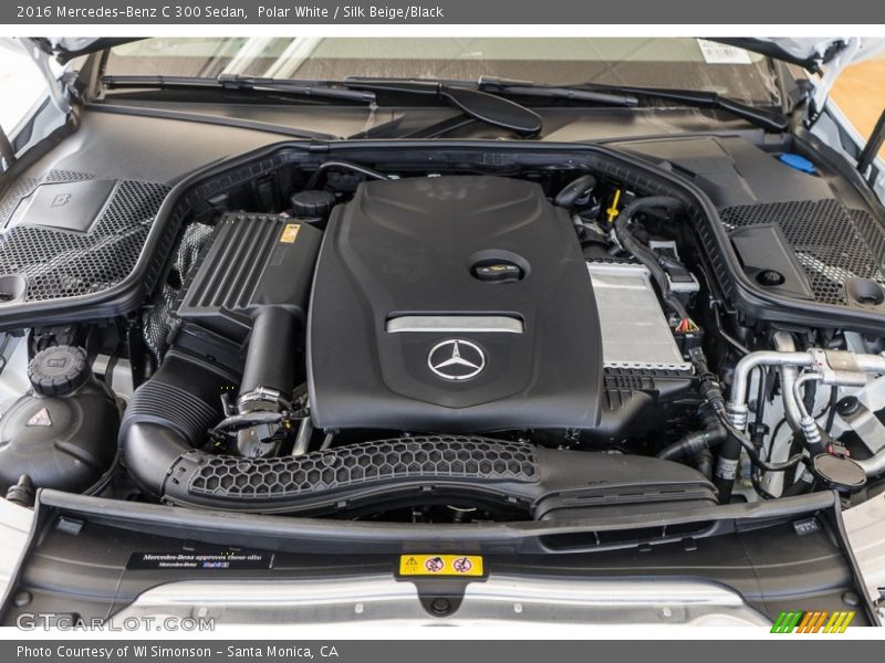 Polar White / Silk Beige/Black 2016 Mercedes-Benz C 300 Sedan