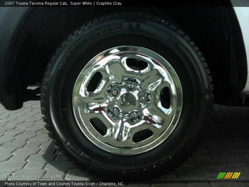 Super White / Graphite Gray 2007 Toyota Tacoma Regular Cab