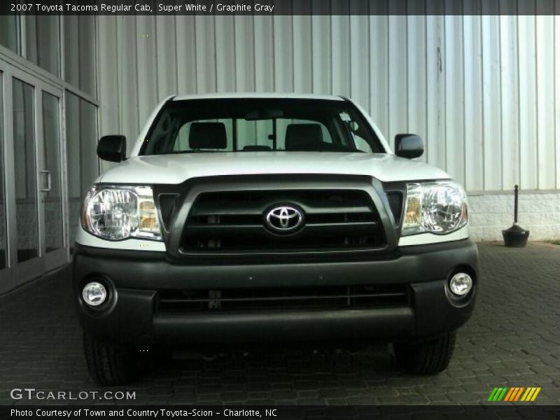Super White / Graphite Gray 2007 Toyota Tacoma Regular Cab
