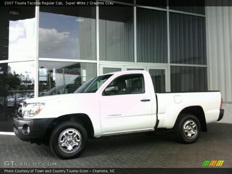 Super White / Graphite Gray 2007 Toyota Tacoma Regular Cab