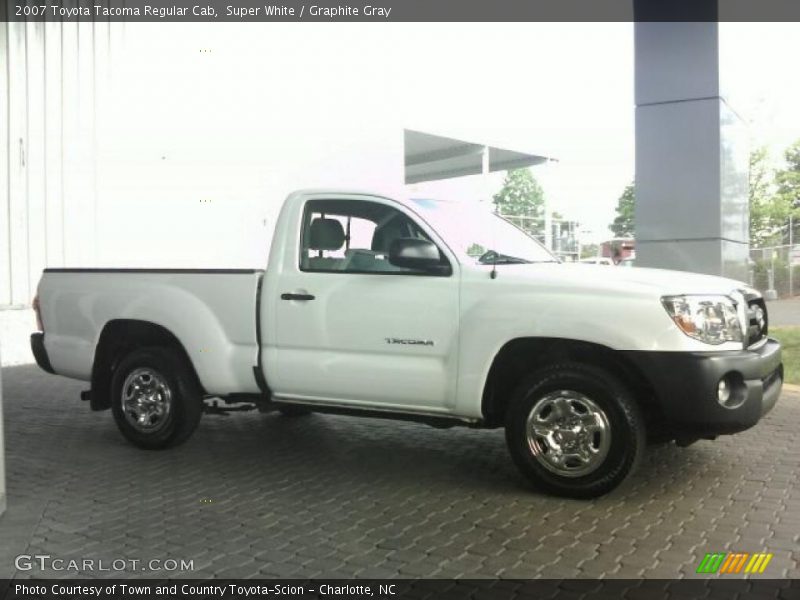 Super White / Graphite Gray 2007 Toyota Tacoma Regular Cab