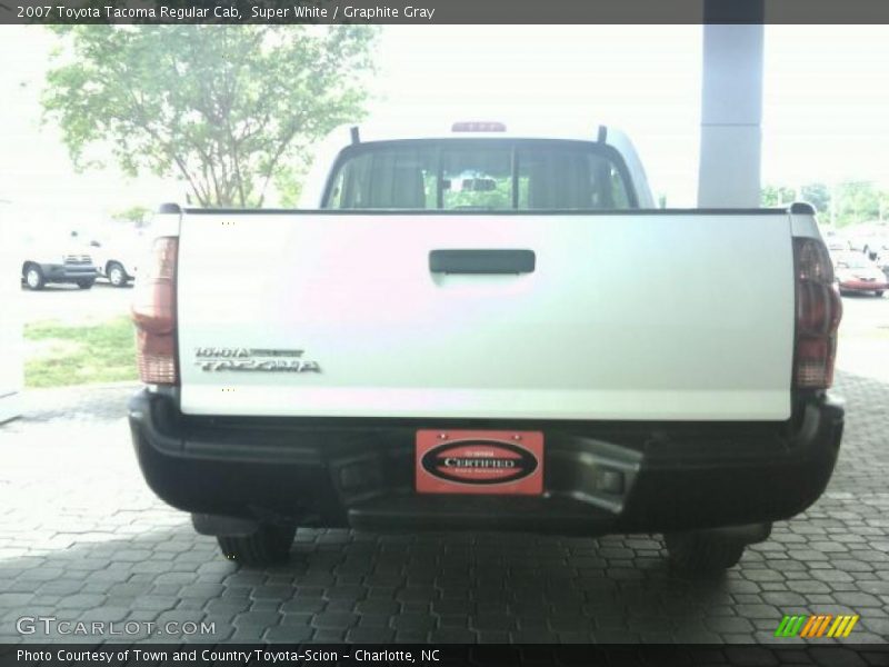 Super White / Graphite Gray 2007 Toyota Tacoma Regular Cab