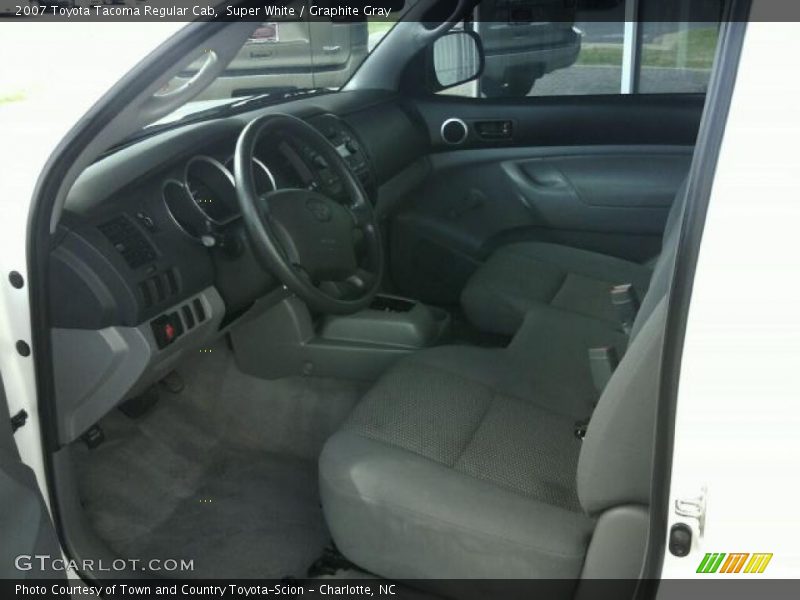 Super White / Graphite Gray 2007 Toyota Tacoma Regular Cab