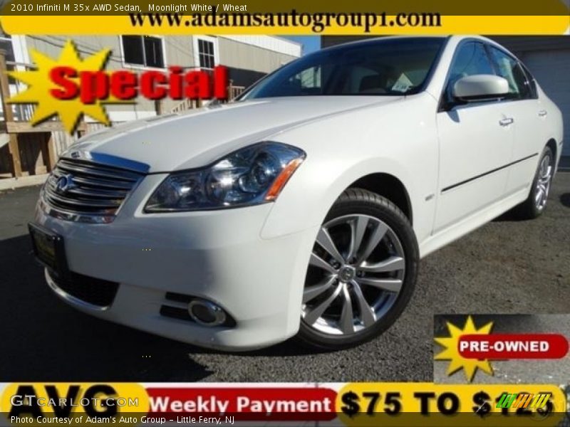 Moonlight White / Wheat 2010 Infiniti M 35x AWD Sedan