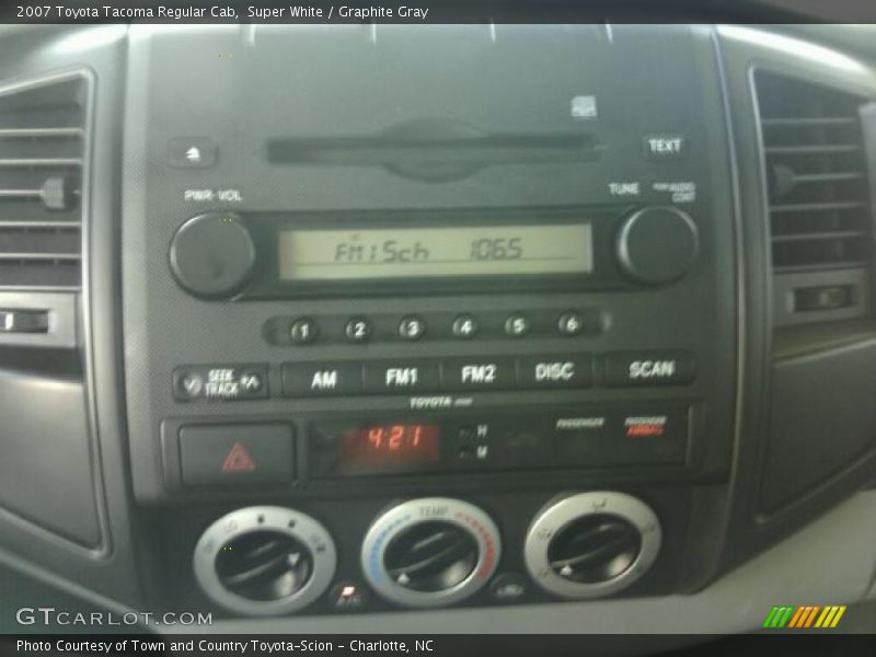 Super White / Graphite Gray 2007 Toyota Tacoma Regular Cab
