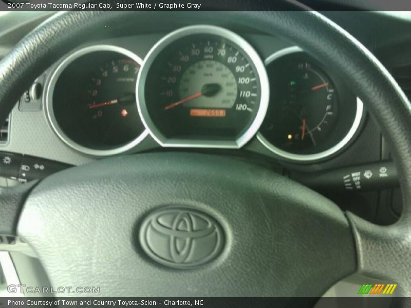 Super White / Graphite Gray 2007 Toyota Tacoma Regular Cab