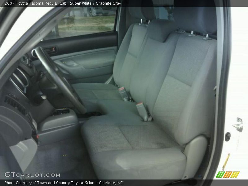 Super White / Graphite Gray 2007 Toyota Tacoma Regular Cab