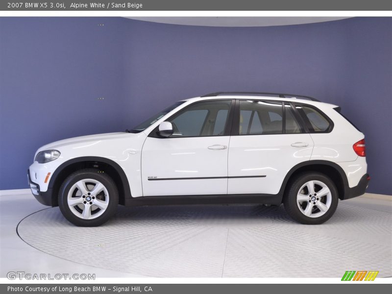 Alpine White / Sand Beige 2007 BMW X5 3.0si