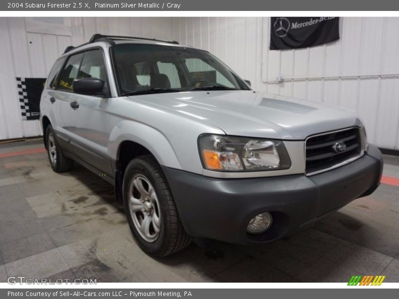 Platinum Silver Metallic / Gray 2004 Subaru Forester 2.5 X