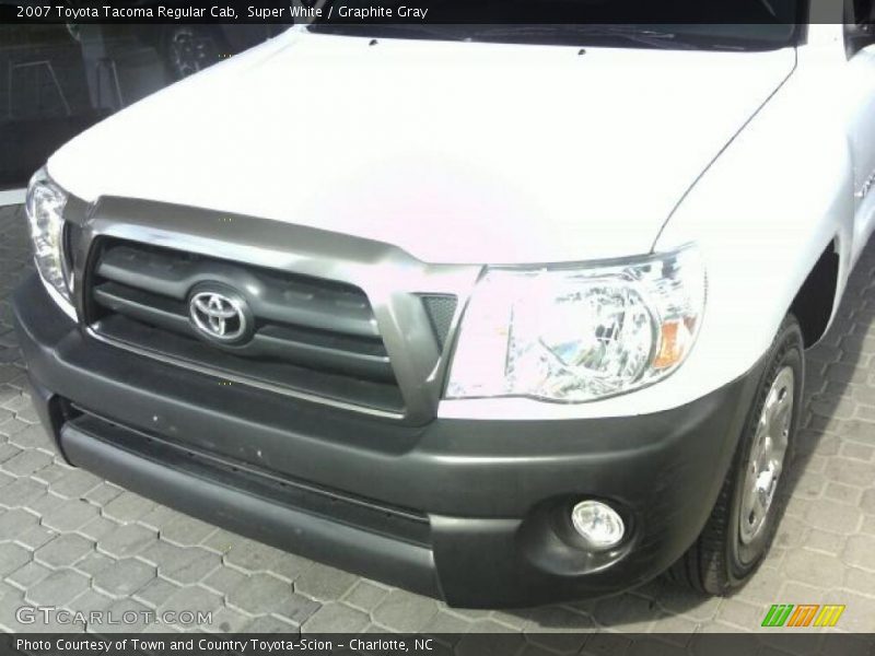 Super White / Graphite Gray 2007 Toyota Tacoma Regular Cab