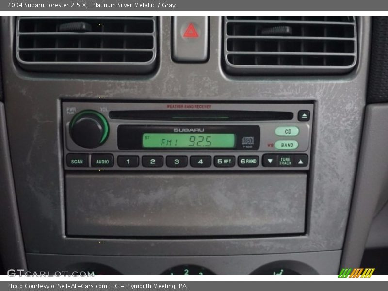 Platinum Silver Metallic / Gray 2004 Subaru Forester 2.5 X