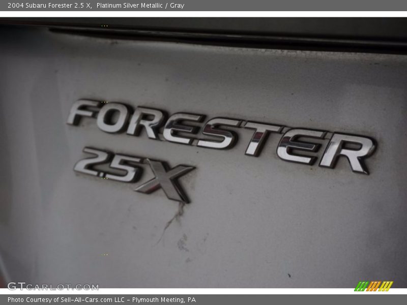Platinum Silver Metallic / Gray 2004 Subaru Forester 2.5 X