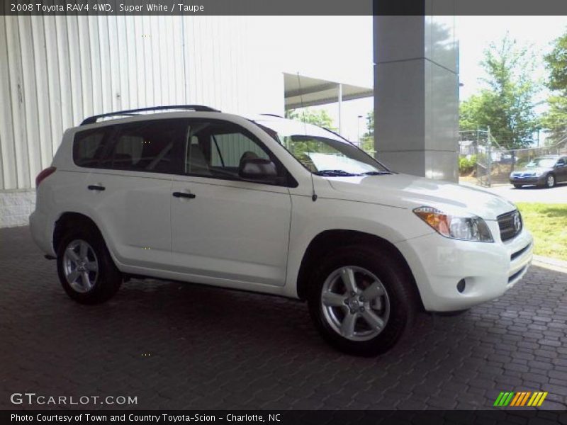 Super White / Taupe 2008 Toyota RAV4 4WD