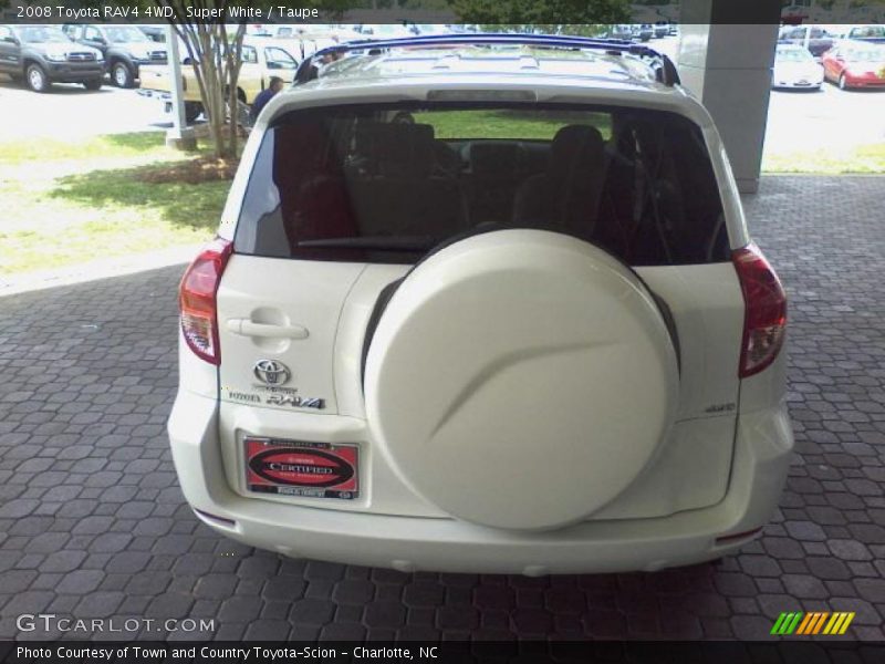 Super White / Taupe 2008 Toyota RAV4 4WD