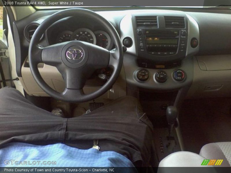 Super White / Taupe 2008 Toyota RAV4 4WD