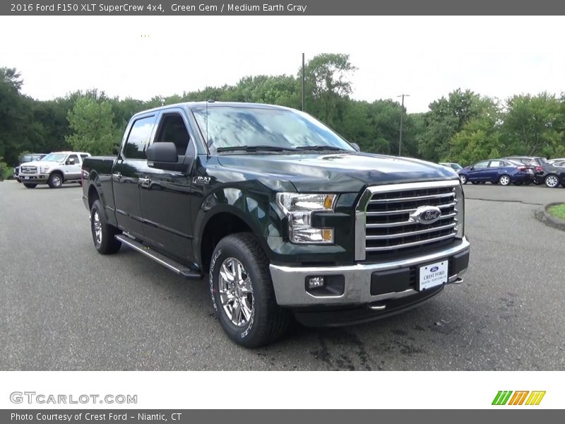 Green Gem / Medium Earth Gray 2016 Ford F150 XLT SuperCrew 4x4
