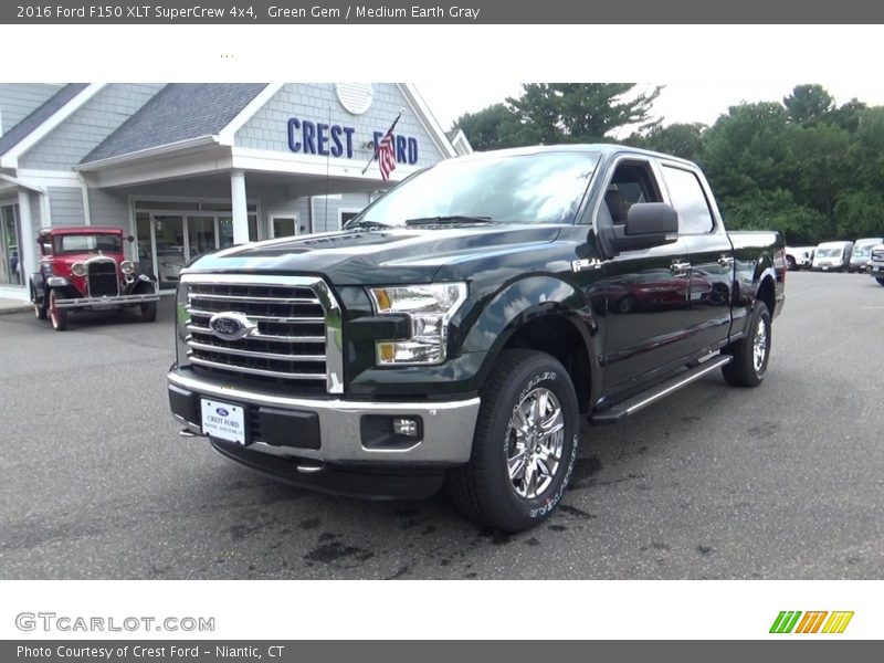 Green Gem / Medium Earth Gray 2016 Ford F150 XLT SuperCrew 4x4