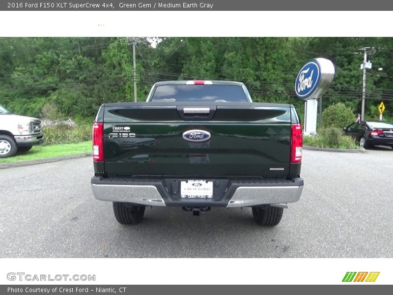 Green Gem / Medium Earth Gray 2016 Ford F150 XLT SuperCrew 4x4
