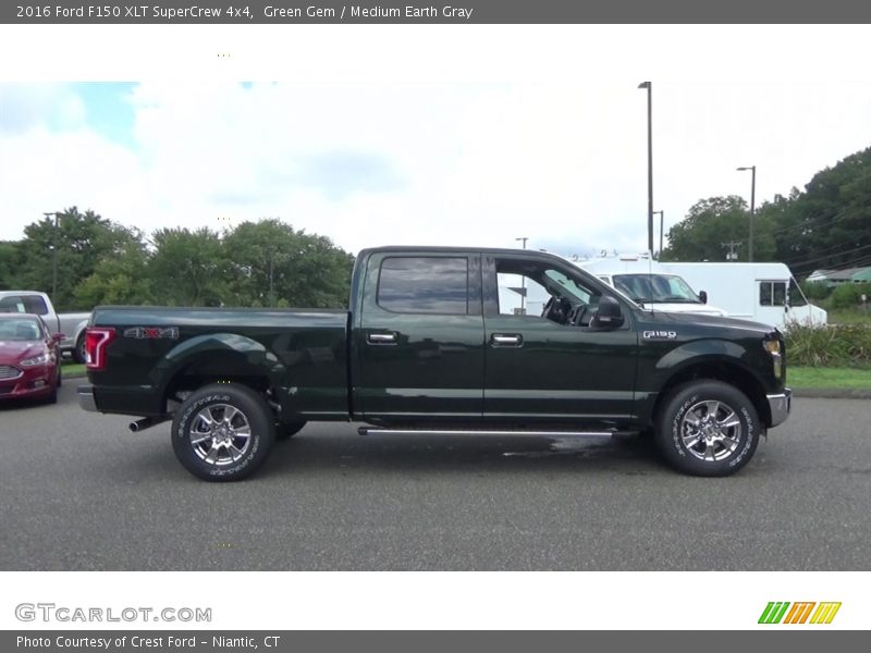 Green Gem / Medium Earth Gray 2016 Ford F150 XLT SuperCrew 4x4