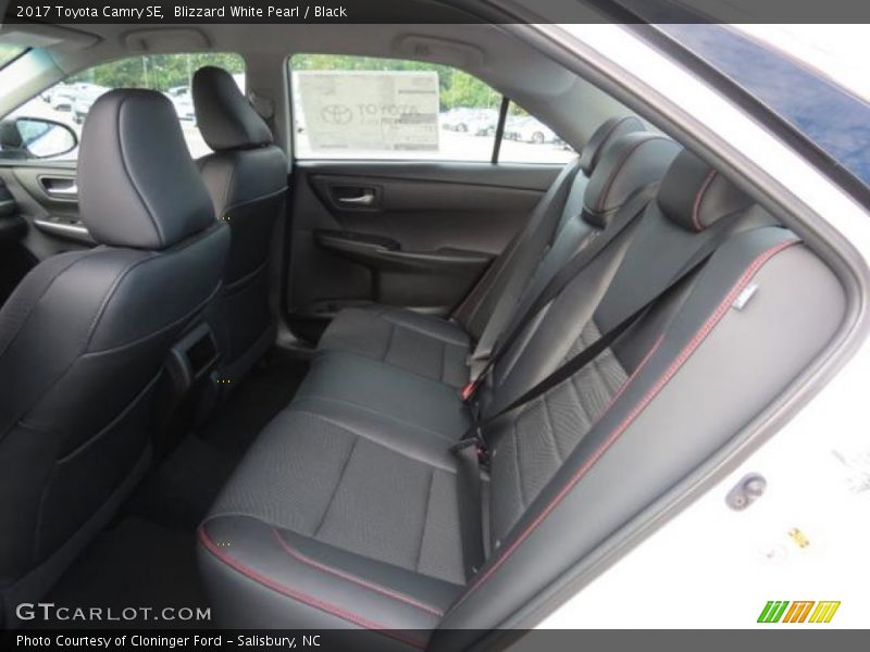 Rear Seat of 2017 Camry SE