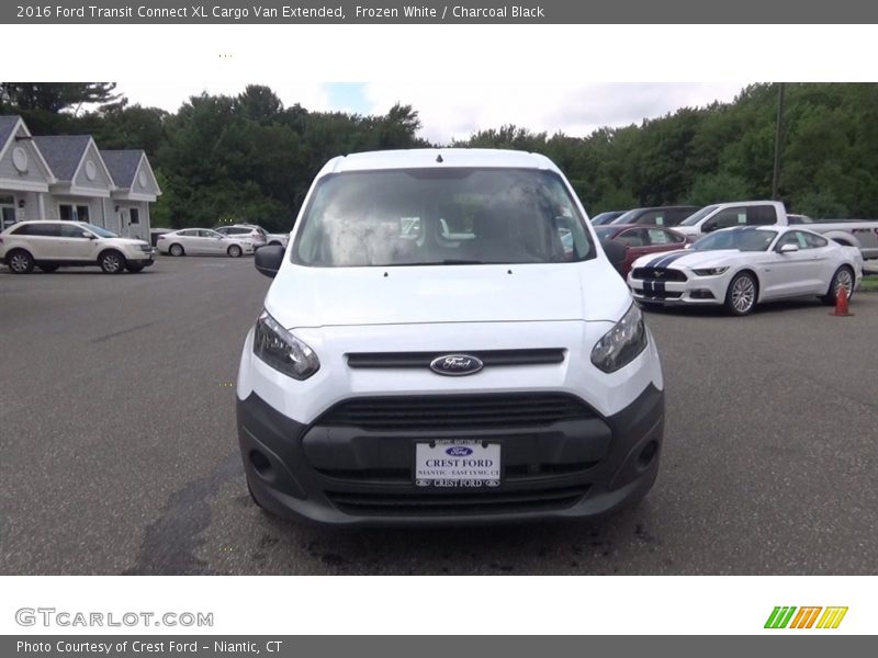 Frozen White / Charcoal Black 2016 Ford Transit Connect XL Cargo Van Extended