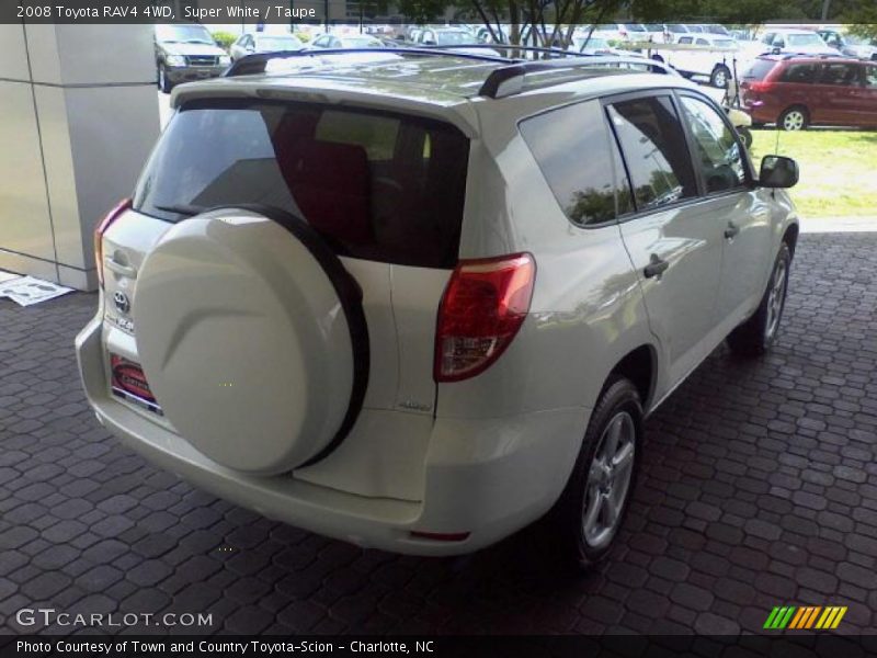 Super White / Taupe 2008 Toyota RAV4 4WD