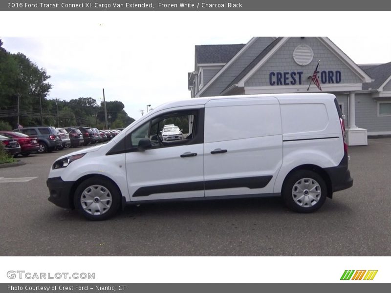 Frozen White / Charcoal Black 2016 Ford Transit Connect XL Cargo Van Extended