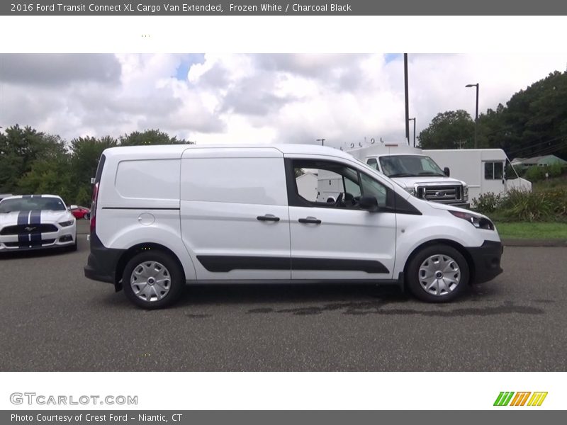 Frozen White / Charcoal Black 2016 Ford Transit Connect XL Cargo Van Extended