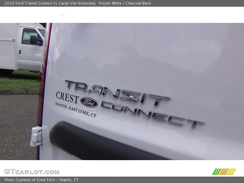 Frozen White / Charcoal Black 2016 Ford Transit Connect XL Cargo Van Extended