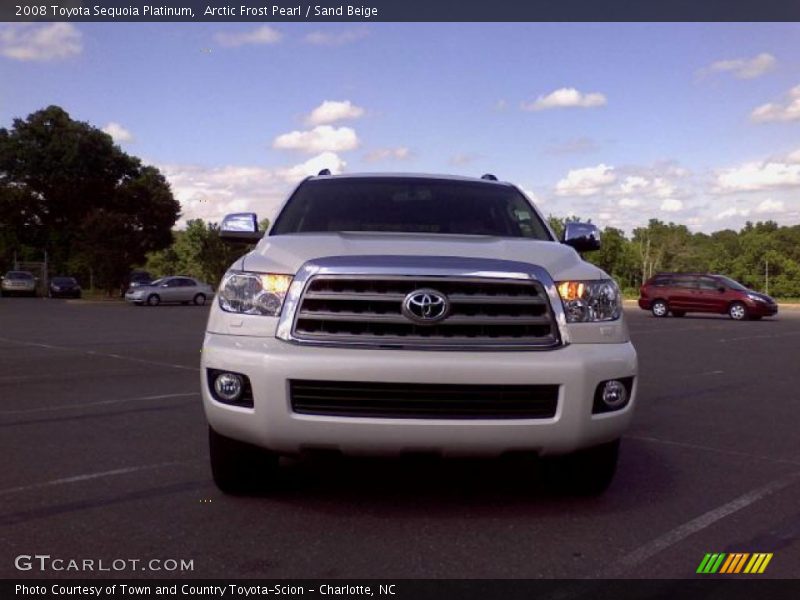 Arctic Frost Pearl / Sand Beige 2008 Toyota Sequoia Platinum