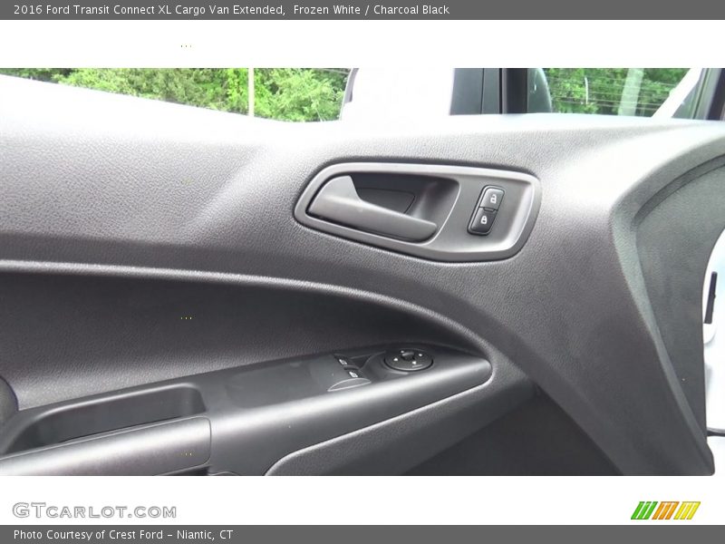 Frozen White / Charcoal Black 2016 Ford Transit Connect XL Cargo Van Extended
