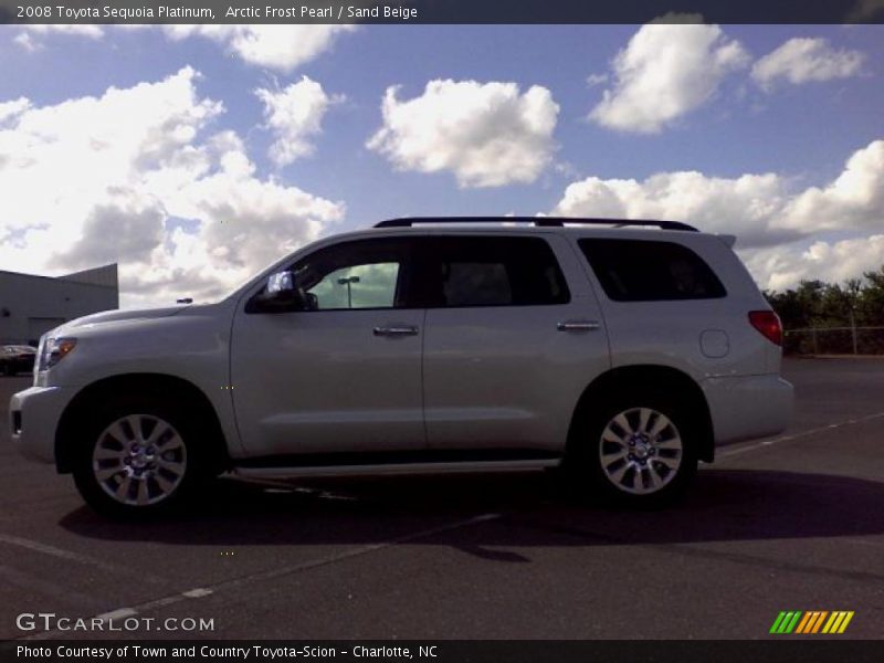 Arctic Frost Pearl / Sand Beige 2008 Toyota Sequoia Platinum