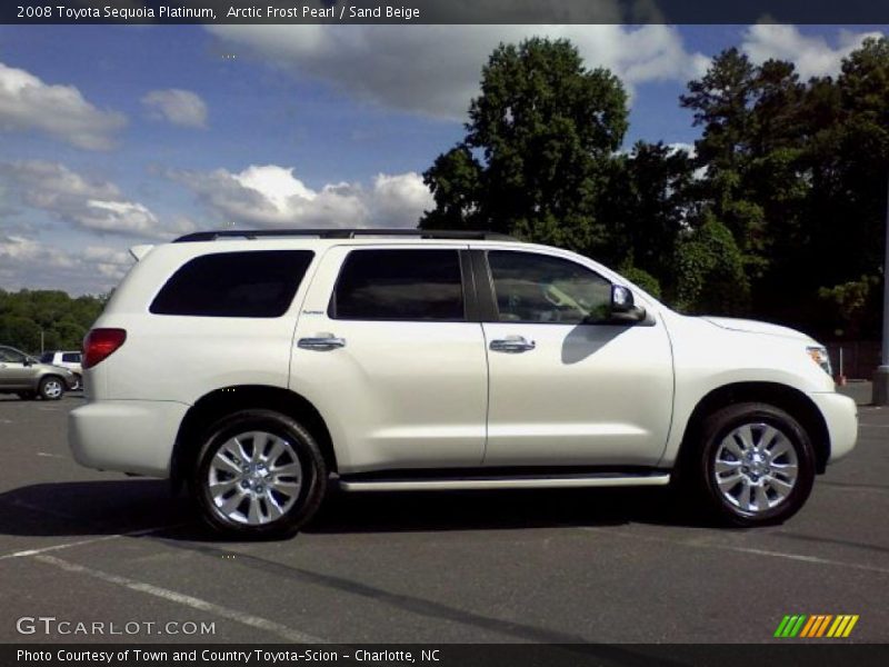 Arctic Frost Pearl / Sand Beige 2008 Toyota Sequoia Platinum