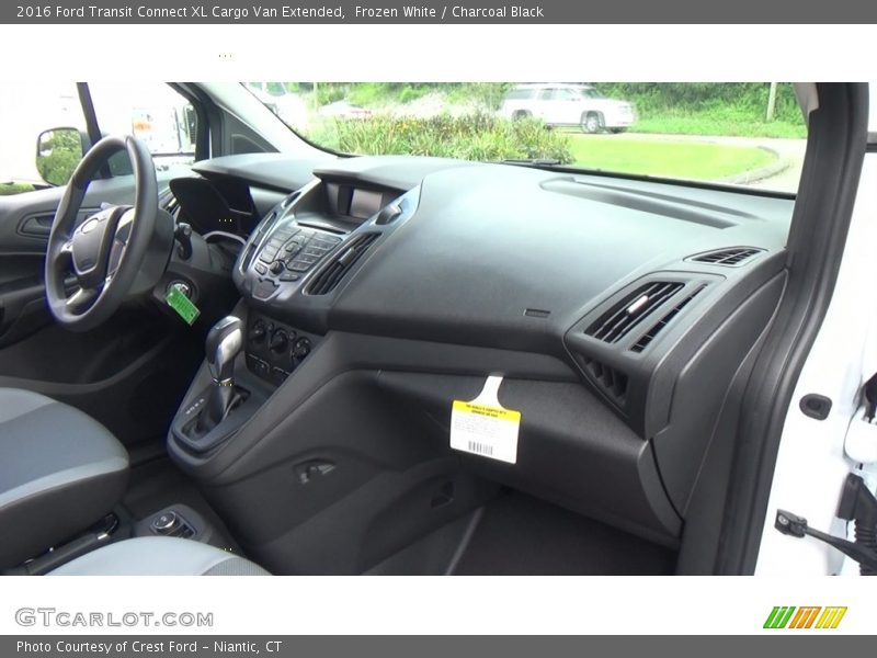 Frozen White / Charcoal Black 2016 Ford Transit Connect XL Cargo Van Extended