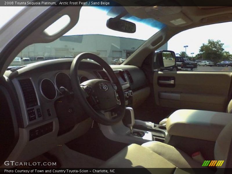 Arctic Frost Pearl / Sand Beige 2008 Toyota Sequoia Platinum