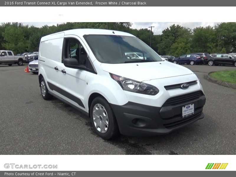 Frozen White / Charcoal Black 2016 Ford Transit Connect XL Cargo Van Extended